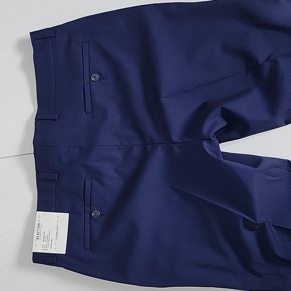 Reaction Kenneth Cole Tecni-Cole Plaid Suit Pants/ 42R X 32L - Picture 7 of 10